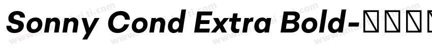 Sonny Cond Extra Bold字体转换